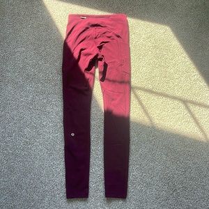 Lululemon Wunder Train High Rise Leggings Tight - With Pockets